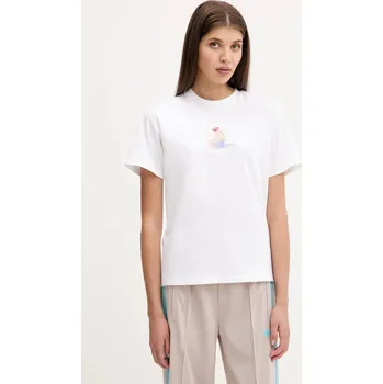 Dámské tričko Bavlněné tričko adidas Coquette JL7489 bílá 00X, vel. M