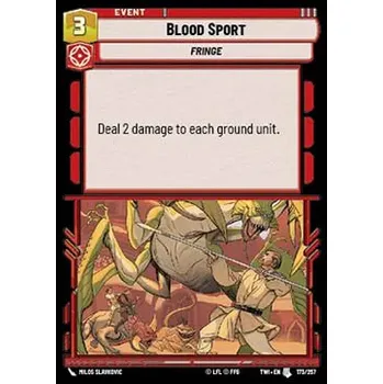Sběratelská karetní hra Blood Sport 173/257 - Twilight of the Republic Typ karty: Foil