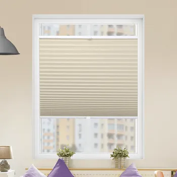 Roleta FOA Plisé roleta Classic, Stínicí, Béžová, P 7236 Strana ovládání_barva profilu_ALZA: Bílý profil, Pravá strana ovládání, Montáž_ALZA: Zavěšení - bez vrtání s EXTRA háčky, Šířka_x_Výška_ALZA: , 30 x 80 cm