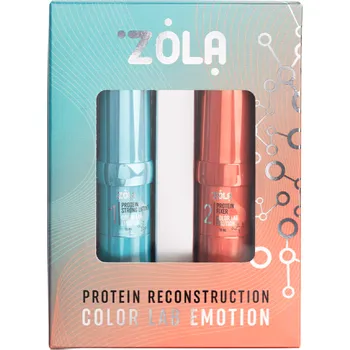 Péče o řasy a obočí ZOLA Emotion Color Lab Lash & Brow Protein Reconstruction System – sada na laminaci obočí a řas