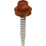 KLIMAS Farmářské šrouby FRS pozinkované lakované 4,8 x 35 mm RAL 3009 20 ks | cena za ks