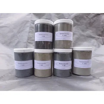 Písek na pískování Černý karbid křemíku Dóza 1 litr - na broušení achátů, minerálů, skla, ... Dóza 1 L: F 90