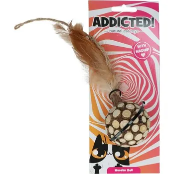 Hračka pro psa Madnip Addicted! Ball with Feathers, 1ks