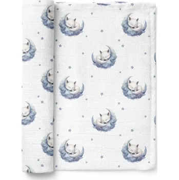 Luxusní osuška, plenka 110x110cm, bambusová, Lištičky