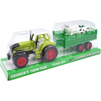 autíčko Traktor s přívěsem a kravami 30 cm – různé varianty