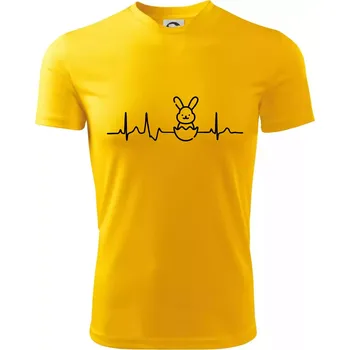 Chlapecké tričko EKG Velikonoční zajíc - Dětské triko sportovní (dresovina) - 158 cm/12 let ( Žlutá )