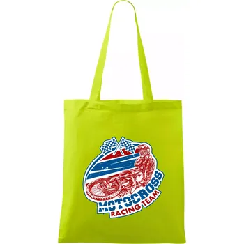 Motocross racing team - Taška bavlněná - 42 x 38 cm ( Limetková )