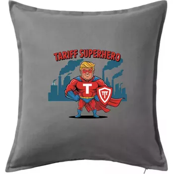 Polštář Tariff Superhero Trump - Polštář 50x50 - 50x50 - Pouze potah ( Tmavě šedý melír )