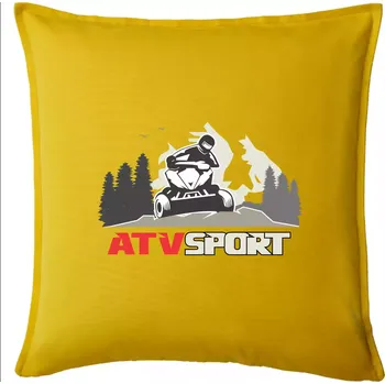 Polštář ATV čtyřkolka sport - Polštář 50x50 - 50x50 - Pouze potah ( Žlutá )