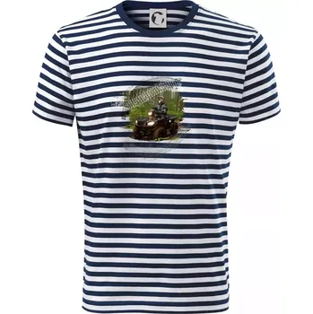 Pánská móda ATV čtyřkolka v lese - Triko na vodu - 2XL ( Prouhovaná )