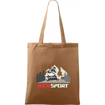 Nákupní taška ATV čtyřkolka sport - Taška bavlněná - 42 x 38 cm ( Cappuccino )