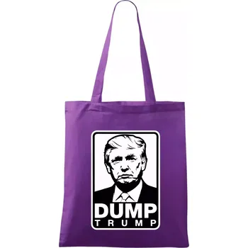 Dump Trump - Taška bavlněná - 42 x 38 cm ( Fialová )