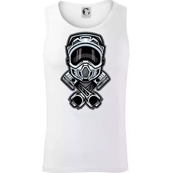 Cross rider písty helma - Tílko pánské Core - L ( Bílá )