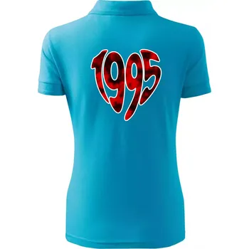 1995 v srdci - Polokošile dámská Pique Polo - 2XL ( Světlý tyrkys )