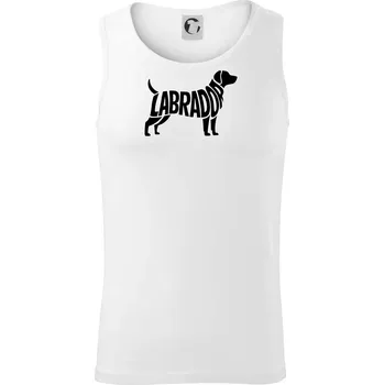 Labrador nápis v těle - Tílko pánské Core - XL ( Bílá )
