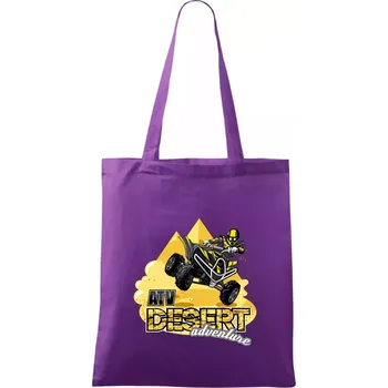ATV čtyřkolka desert adventure - Taška bavlněná - 42 x 38 cm ( Fialová )