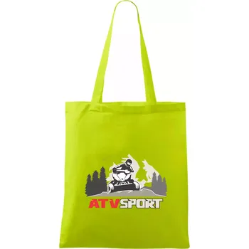 ATV čtyřkolka sport - Taška bavlněná - 42 x 38 cm ( Limetková )