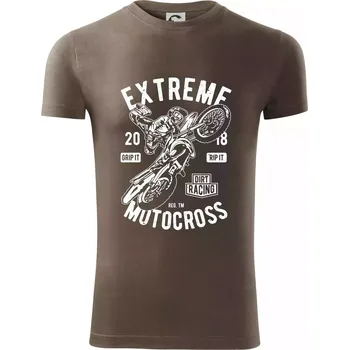 Pánské oblečení Extreme Motocross - Viper FIT - Pánské zůžené tričko - L ( Army )