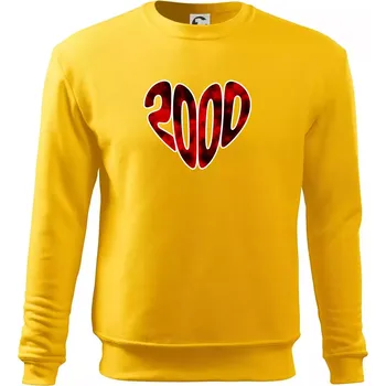 Pánská mikina 2000 v srdci - Mikina Essential pánská - M ( Žlutá )