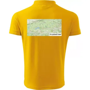 Pánská košile Jizerské hory mapa - Polokošile pánská Pique Polo 203 - 3XL ( Žlutá )