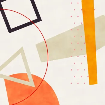 Plakát Plakát, Obraz - Mid Bauhaus Geometry 6, Ana Rut Bre