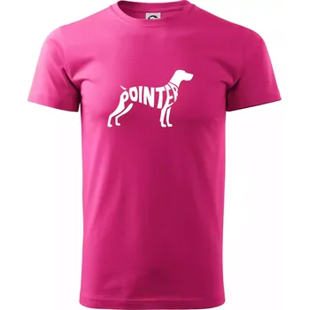 Pánská móda Pointer nápis v těle - Klasické pánské triko vyšší gramáže - XL ( Purpurová )