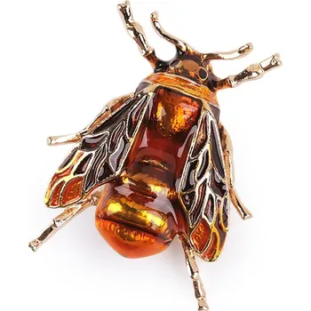 Náramek Brož vosa, moucha, malé, 2 oranžová