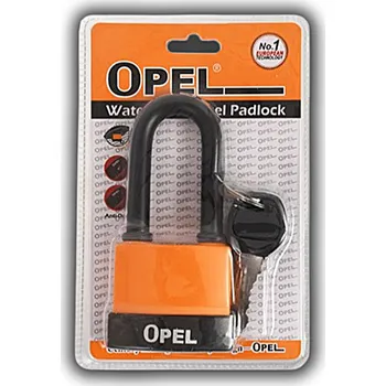 Visací zámek VISACÍ ZÁMEK S PRODLOUŽENÝM OBLOUKEM VODĚODOLNÝ OCELOVÝ 3 KLÍČE 45MM