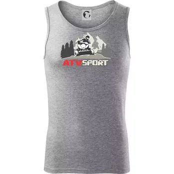 Pánská móda ATV čtyřkolka sport - Tílko pánské Core - L ( Tmavě šedý melír )
