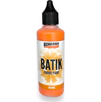 Speciální výtvarná barva Batikovací barva 80ml - oranžová