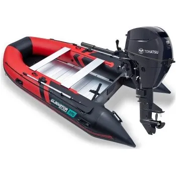 Člun Komplet Gladiator B370 AL a Tohatsu MFS9,9CY S