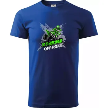 Pánské tričko ATV čtyřkolka offroad XXX - Triko extra velké (5-8XL) - 6XL ( Královská modrá )