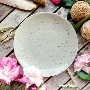 Talíř LIFESTYLE talíř mělký 24 cm, Natural, G. Benedikt 1882 (Porcelánový talíř 2. jakost)