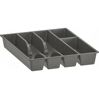 Úložný box IKEA SMACKER Podnos, přihrádka na příbory, organizér, šedá