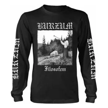 Merch Burzum: Tričko S Dlouhým Rukávem Filosofem 2018 S 2018