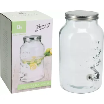 Sklenice Gastro Skleněný nápojový automat s kohoutkem 5500 ml