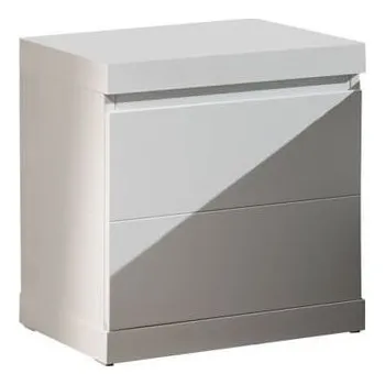 Noční stolek Bílý noční stolek Vipack Lara White, šířka 44 cm ID_1228156