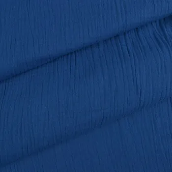 Látka mušelin/dvojitá gázovina Bella tmavě modrá