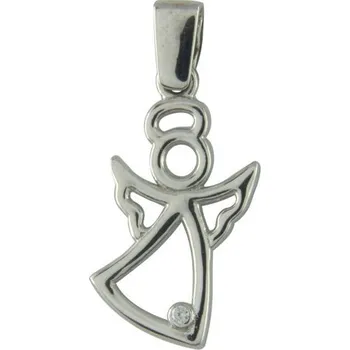 Přívěsek Zlatý přívěsek z bílého zlata anděl 2689W, 0.65 g (585/1000) 0.65 g