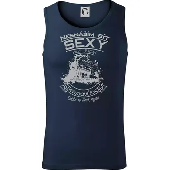 Nesnáším být sexy - strojvůdce - Tílko pánské Core - L ( Námořní modrá (velmi tmavá - téměř černá) )