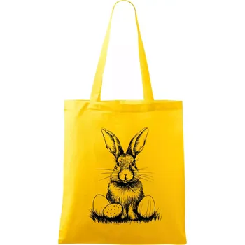 Český velikonoční králík - Taška bavlněná - 42 x 38 cm ( Žlutá )