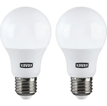 Žárovka Xavax LED žárovka, E27, 806 lm (nahrazuje 60 W), teplá bílá, 2 ks v balení (cena za balení)
