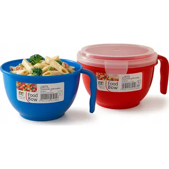 Plastová miska s uchem a víkem, nádoba na potraviny 940 ml