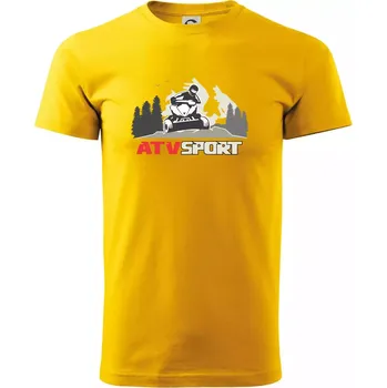 ATV čtyřkolka sport - Triko extra velké (5-8XL) - 7XL ( Žlutá )
