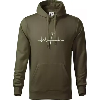 Pánská mikina EKG Pomlázka - Mikina pánská Cape s kapucí - 4XL ( Military )