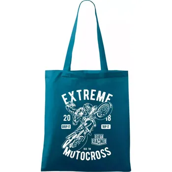 Extreme Motocross - Taška bavlněná - 42 x 38 cm ( Petrolejová )