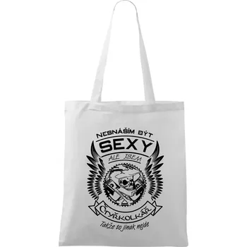 Nesnáším být sexy - čtyřkolkář - Taška bavlněná - 42 x 38 cm ( Bílá )