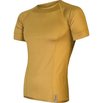 SENSOR COOLMAX TECH pánské triko kr.rukáv mustard S