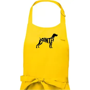 Kuchyňská zástěra Pointer nápis v těle - Dámská zástěra na vaření - Univerzální velikost ( Žlutá )