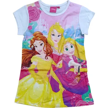 Dívčí noční košile Sun City Dívčí noční košile PRINCEZNY krátký rukáv bílá Bílá, Velikost: 98 98